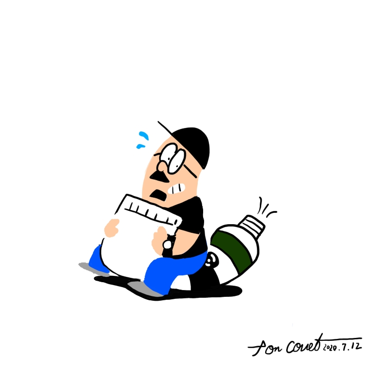 20.7.12／絵の具にえび固め