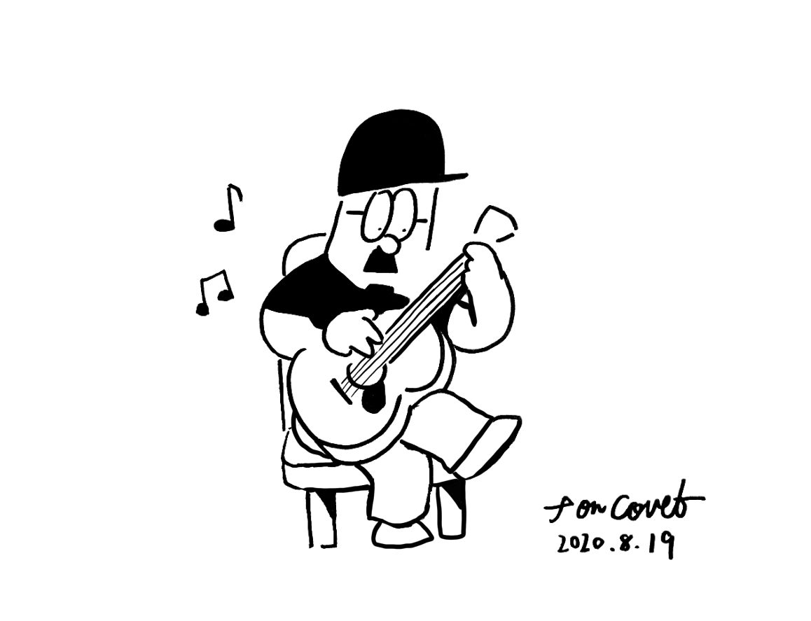 「インスピレーション」を聴きながらインスピレーションで描く